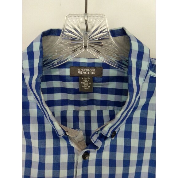 Reaction Kenneth Cole Men's Long Sleeve Preppy Collard Button Down Shirt Size L - Picture 6 of 7